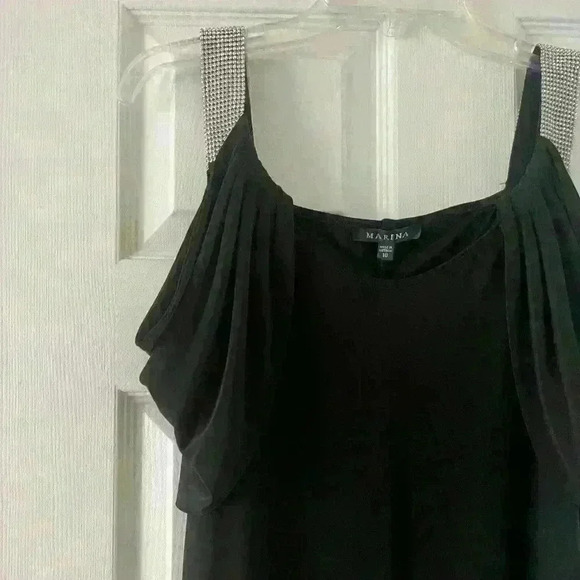 Marina black cocktail dress. - Picture 2 of 7